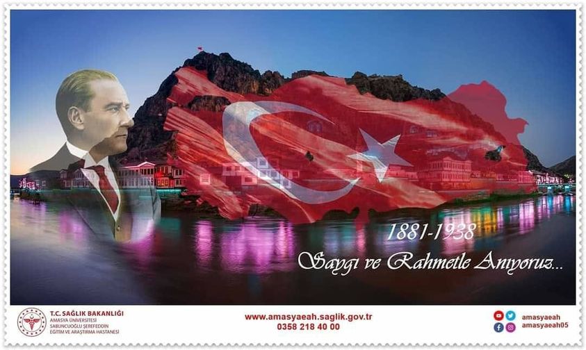 Cumhuriyetimizin kurucusu Ulu Önder  Mustafa Kemal Atatürk'ü ölümünün 83. yılında saygı, minnet ve rahmetle anıyoruz.