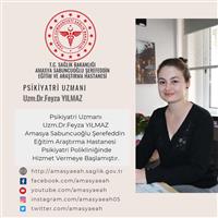  Psikiyatri Uzmanı  Uzm.Dr.Feyza YILMAZ Amasya Sabuncuoğlu Şerefeddin  Eğitim Araştırma Hastanesi   Psikiyatri Polikliniğinde Hizmet Vermeye Başlamıştır.